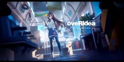 1girl absurdres animal_hair_ornament black_hair black_thighhighs blue_eyes blue_sailor_collar blue_skirt bus bus_interior chair earrings fantongjun fire_extinguisher frilled_skirt frills full_body guitar hair_ornament hairclip hand_grip highres instrument jewelry kyouka_(overidea) long_hair long_sleeves looking_at_viewer motor_vehicle neckerchief overidea pleated_skirt sailor_collar school_uniform serafuku shirt shoes sidelocks skirt solo swept_bangs thighhighs vehicle_interior virtual_youtuber white_shoes window