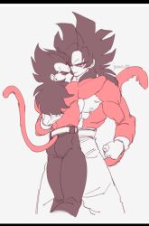 non-web_source son_goku ssj4 tagme vegeta x yaoi
