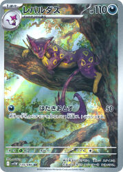 Rule 34 | animal focus, artist name, bird, card (medium), cat, company name, copyright name, copyright notice, flying, gen 5 pokemon, highres, in tree, liepard, lying, matazo (pokemon), nintendo, no humans, official art, on stomach, outdoors, pidove, pokemon, pokemon (creature), pokemon card, pokemon focus, pokemon tcg, purrloin, third-party source, trading card, translation request, tree