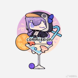 animal_hood byakuran_leo chibi chibi_only cup food hood ice_cream original penguin_hood purple_eyes seashell shell