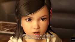1boy 1girl 3d animated child cutscene game ryuu_ga_gotoku_(series) sawamura_haruka screencap slapping sound tagme video video_game video_game_screencap