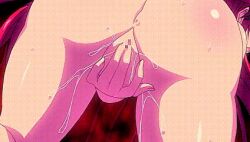 1girl anal animated animated_gif ass ass_focus blue_eyes blush breathing censored demon_busters demon_busters:_ecchi_na_ecchi_na_demon_taiji demon_busters_~ecchi_na_ecchi_na_demon_taiji~ female_masturbation fingering gluteal_fold heavy_breathing masturbation moaning multiple_penetration multiple_tails nude pussy pussy_focus pussy_juice pussy_juice_trail red_hair shizu_konoka shy pussy t-rex_(animation_studio) t-rex_(company) tail x-ray