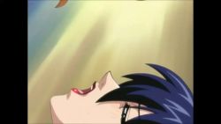 2000s animated ass ass_shake audible_speech blonde_hair blue_hair breasts glasses grinding karen_(vinus_file) mind_control nipple-to-nipple nipple_penetration nipples nipples_touching rape reverse_nipple_penetration shin_ban_megami_tantei_vinus_file sound tribadism vaginal video yuri