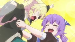 aizawa_azusa animated anime_screenshot audible_speech blonde_hair english_audio honda_emi slime_taoshite_300_nen_shiranai_uchi_ni_level_max_ni_nattemashita sound tagme video