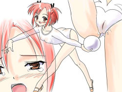 00s bowling leotard mahou_sensei_negima! red_hair sasaki_makie