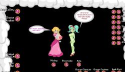 2girls animated animated_gif ass blonde_hair blue_eyes bow_(paper_mario) breasts female_focus flash flash_game highres ivan-aedler mario_(series) multiple_girls nintendo nipples paper_mario paper_mario_64 princess princess_peach pussy text_focus uncensored video yuri