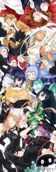6+boys 6+girls absurdres amajiki_tamaki animal_ears ass asui_tsuyu black_hair blonde_hair blue_eyes blue_hair boku_no_hero_academia breasts brown_hair bubaigawara_jin character_request chikuwa_savy cleavage collarbone commentary_request double-parted_bangs earrings gentle_criminal gloves goggles grey_hair hado_nejire hair_between_eyes hat hawks_(boku_no_hero_academia) heart heart_earrings highres jewelry la_brava long_hair long_tongue mask mirko multiple_boys multiple_girls necklace one_eye_closed open_mouth parted_bangs partially_unzipped purple_eyes purple_hair rabbit_ears red_eyes red_hair shishikura_seiji short_hair signature smile tan teeth tokoyami_fumikage tongue touching_mustache translation_request upper_teeth_only uraraka_ochaco utsushimi_kemii wash_(boku_no_hero_academia) white_gloves white_hair yellow_eyes