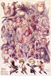 Rule 34 | 6+boys, 6+girls, :d, :o, agnes oblige, airy (bravely default), alternis dim, animal ears, animal hood, anniversary, argent heinkel, artemia venus, artist name, barras lehr, beard, black hair, blank eyes, blonde hair, blue dress, blue jacket, bow (weapon), braev lee, bravely default: flying fairy, bravely default (series), brown hair, butterfly wings, cane, ciggma khint, coin, copyright name, dated, dress, edea lee, einheria venus, eloch quentis khamer viii, erutus profiteur, everyone, expressionless, facial hair, fairy, fake animal ears, feather hair ornament, feathers, fiore derosa, frown, goatee, green hair, hair bun, hair ornament, half updo, hat, hayreddin barbarossa, highres, holding, holding bow (weapon), holding cane, holding microphone, holding sword, holding weapon, holly white, hood, hood up, insect wings, jackal (bravely default), jacket, konoe kikyou, lester derosso, long hair, looking at viewer, low ponytail, mephilia venus, microphone, mini person, minigirl, multiple boys, multiple girls, nobutsuna kamiizumi, ominas crowe, open mouth, pointing, ponytail, praline a la mode, qada (bravely default), rabbit ears, red hair, red shirt, ringabel, running, satou kivi, shirt, short hair, smile, sword, thighhighs, tiz arrior, top hat, v-shaped eyebrows, victor s. court, victoria f. stein, weapon, white dress, white hair, white shirt, wings, witch hat, yulyana