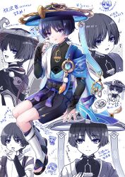 ! ... 3boys :p akanbe alternate_costume anemo_symbol_(genshin_impact) arm_at_side armor bag beret black_bodysuit black_bow black_bridal_gauntlets black_hair black_leggings black_sandals black_shorts blue_cape blue_gemstone blue_hat blue_kimono blue_sleeves blunt_ends bodysuit bow bridal_gauntlets cape casual clothing_cutout contemporary covered_collarbone dango eyelid_pull eyeliner eyeshadow feathers finger_to_eye fingernails food gem genshin_impact gold gold_ring greyscale_with_colored_background hand_on_own_chest hand_on_own_chin hand_up hat highres index_finger_raised japanese_armor japanese_clothes jewelry jingasa juban kariginu kimono kote kurokote layered_sleeves leg_warmers leggings looking_at_viewer looking_back makeup middle_ring multiple_boys multiple_persona multiple_views natuo_e neck_ring necktie official_alternate_costume open_clothes open_hand open_hands open_kimono pom_pom_(clothes) purple_eyes purple_rope purple_sash red_eyeliner red_eyeshadow rope sandals sanshoku_dango sash scaramouche_(cat)_(genshin_impact) scaramouche_(genshin_impact) scaramouche_(kabukimono)_(genshin_impact) shimenawa short_sleeves shorts shoulder_cutout shoulder_peek sitting spoken_ellipsis spoken_exclamation_mark stirrup_legwear string tassel tasuki toeless_legwear toenails toes tongue tongue_out translation_request tsurime turtleneck turtleneck_bodysuit twitter_username vision_(genshin_impact) wagashi wanderer_(genshin_impact) wanderer_(mega_mgc_coffee)_(genshin_impact) white_background white_kimono white_leg_warmers white_sleeves white_trim wispy_bangs yellow_feathers zouri