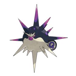 animal artist_request closed_mouth fish full_body nintendo no_humans official_art overqwil pokemon pokemon_(creature) pokemon_focus pokemon_legends:_arceus puffer_fish solo spikes third-party_source transparent_background