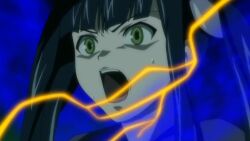 Rule 34 | 00s, 2girls, animated, aura, black hair, black skirt, cloak, corruption, electricity, facial mark, floating hair, forced, hair ornament, ikkitousen, long hair, looking at viewer, multiple girls, night, possessed, red eyes, saji genpou (true), school uniform, shiny skin, skirt, smile, surprised, tagme, thighhighs, transformation, twintails, upper body, very long hair, video, wide hips, yellow eyes