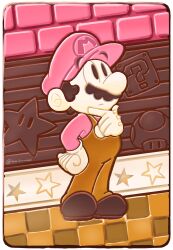 Rule 34 | ? block, artist name, highres, maribou (supermaribou), mario, mario (series), nintendo, super mushroom, super star (mario)