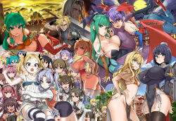 4boys 6+girls :3 :d :o akiha_rumiho animal_ears animal_print armor asanagi ass bat_print bikini black_hair blonde_hair blue_eyes blue_hair bodysuit bow breasts brown_eyes brown_hair character_request cleavage cloud_strife commentary_request contrapposto copyright_request cosplay covered_erect_nipples crossover dark-skinned_female dark_skin dead_or_alive demon_girl demon_wings fake_horns fang fate/stay_night fate_(series) fate_testarossa feena_(grandia) final_fantasy final_fantasy_vii flat_chest fox_ears garter_belt glasses grandia grandia_i green_eyes green_hair grey_shorts grin hair_bow hair_bun hair_ribbon hair_tubes hairband hairstyle_connection hatsune_miku head_wings heart heart-shaped_pupils helmet high_heels highres hiiragi_kagami holding holding_sword holding_weapon horned_helmet horns hoshino_ruri huang_lingyin hug huge_breasts infinite_stratos justin_(grandia) k-on! kantai_collection kasumi_(doa) kidou_senkan_nadesico kurosaki_mea large_breasts leotard lilith_(darkstalkers) long_hair looking_at_viewer low_wings lucky_star lyrical_nanoha matching_hair/eyes mizuki_yukikaze morrigan_aensland multiple_boys multiple_crossover multiple_girls nakano_azusa nana_asta_deviluke navel no_panties off_shoulder open_mouth orange_bikini orc panties pantyhose pelvic_curtain pink_hair print_legwear purple_hair red_eyes red_footwear retoree_(show_by_rock!!) ribbon saenai_heroine_no_sodatekata sawamura_spencer_eriri sephiroth shirobako short_hair short_shorts shorts show_by_rock!! siblings side-tie_panties sideboob signature single_hair_bun sisters small_breasts smile steins;gate sue_(grandia) swimsuit sword symbol-shaped_pupils taimanin_(series) taimanin_yukikaze textless_version thighhighs thong_leotard to_love-ru to_love-ru_darkness tohsaka_rin tone_(kancolle) trait_connection twintails underwear darkstalkers vocaloid weapon white_panties white_thighhighs wings yano_erika zuikaku_(kancolle)