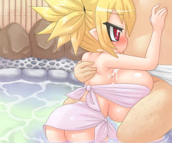 Rule 34 | alexi (tits!), breasts, cum, disgaea, huge breasts, large breasts, makai senki disgaea 2, onsen, paizuri, penis, rozalin