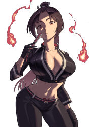 Rule 34 | 1girl, absurdres, breasts, fatal fury, fatal fury: city of the wolves, highres, large breasts, long hair, shiranui mai