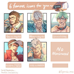 Rule 34 | 5boys, ?, absurdres, adjusting eyewear, asymmetrical hair, bara, beard, brown hair, crossover, damao (all saints street), dog tags, ephraim (fire emblem), facial hair, fire emblem, gau (king&#039;s raid), glasses, goggles, goggles around neck, green-framed eyewear, highres, idolmaster, idolmaster side-m, lifeguard, male focus, mature male, mitra (king&#039;s raid), mouth hold, multiple boys, multiple crossover, multiple drawing challenge, necktie, nintendo, pencil, purple eyes, round eyewear, shingen seiji, short hair, sideburns, sidecut, six fanarts challenge, smile, undercut, wansheng jie, wet, whistle, whistle around neck, yaekaidou, yellow necktie