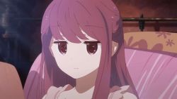 1girl animated animated_gif bed female_focus lowres red_hair rin-chan shelter_(series) solo window yawning