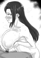 1girl breasts huge_breasts kaiman_garupan long_hair paizuri sweat