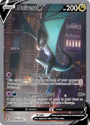 arita_mitsuhiro artist_name building card_(medium) character_name city company_name copyright_name copyright_notice english_text flying from_side gen_6_pokemon night nintendo no_humans noivern official_art open_mouth pokemon pokemon_(creature) pokemon_card pokemon_focus pokemon_tcg solo third-party_source trading_card wings