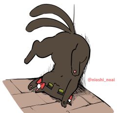 Rule 34 | :3, animal focus, black cat, bow, cat, closed mouth, corner, full body, highres, kaenbyou rin, kaenbyou rin (cat), looking at viewer, multiple tails, no humans, noai nioshi, red bow, smile, tail, touhou, twitter username, two tails, upside-down, white background