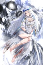 1girl absurdres barefoot doll_joints elden_ring elden_ring_nightreign heiyan_heiyan highres joints revenant_(elden_ring)