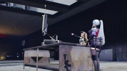 city cold_vibe g11_(girls&#039;_frontline) garry&#039;s_mod girls&#039;_frontline gm_construct_(garry&#039;s_mod) gun highres hk416_(girls&#039;_frontline) ump9_(girls&#039;_frontline) vibe weapon