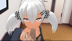 !? 1boy 1girl 3d :&gt;= age_difference animated assertive_female audible_speech bare_shoulders bedroom breasts candy carpet censored close-up closed_eyes clothed_female_nude_male cousins cum cum_in_mouth dark-skinned_female dark_skin deepthroat downblouse english_text extended_downblouse fellatio female_pervert femdom fingernails food from_side girl_on_top gokkun grin hair_between_eyes hair_ornament hand_on_another&#039;s_head hands_on_another&#039;s_head hetero highres incest indoors licking licking_finger licking_lips licking_penis loli lollipop long_sleeves looking_at_viewer male_hand mikumikudance_(medium) mosaic_censoring nape nipples no_bra no_panties nose nude open_mouth oral penis pervert pink_eyes post_orgasm_torture pov pov_crotch pov_hands purple_background rim_(character) rim_mmd small_breasts smile solo_focus sound subtitled sweater teeth tongue tongue_out twintails uncensored veins veiny_penis video white_background white_hair