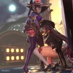 2futa 2girls 3d animated ass ass_expansion ass_ripple ass_shake black_hair bouncing_ass bouncing_breasts breasts cleavage clothed_sex cowgirl_position cum cum_in_mouth cum_in_pussy deepthroat evilzorak fellatio futa_with_futa futanari gagging geministarsign genshin_impact green_eyes hat hentaudio holdingnuts hu_tao_(genshin_impact) huge_ass irrumatio jellyfishjubilee jiggle large_breasts lewdksound long_hair magic moaning mona_(genshin_impact) multiple_futa multiple_girls opennsfwsp oral pantyhose penis sex sitting straddling tagme testicles thick_thighs thighs twintails video wide_hips witch_hat