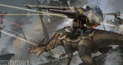 Rule 34 | absurdres, battle, cannon, commentary request, highres, military, military vehicle, monster, pixiv fantasia, pixiv fantasia t, reptile, turret, yi gesang