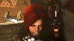 (falco)sfm 10s 1boy 1girl 3d animated black_gloves black_lagoon bottle brown_eyes brown_hair clothed_female_nude_male erection fellatio fingerless_gloves food gesture gloves grey_eyes gun hand_gesture handgun hat hetero highres indoors kneeling long_hair looking_at_viewer looking_down looping_animation matching_hair/eyes middle_finger moaning nude oral penis pistol pizza pov red_headwear revy_(black_lagoon) santa_hat slurping solo_focus sound source_filmmaker_(medium) uncensored video weapon