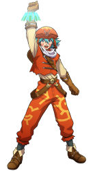 .hack// 1boy bandai cyber_connect_2 full_body kite kite_(.hack//) male_focus simple_background solo standing white_background