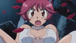 00s 1girl animated animated_gif aoi_anna bouncing_breasts breasts brown_eyes dress heavy_breathing open_mouth red_hair sexually_suggestive shinkon_gattai_godannar!! spread_legs torn_clothes wedding_dress
