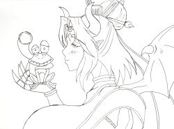 Rule 34 | demon, demon girl, digimon, digimon (creature), fallen angel, gekomon, highres, lilithmon, mark of evil, wings