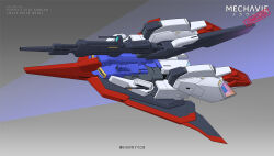 Rule 34 | aeug, beam rifle, character name, commentary, commission, energy gun, english commentary, fusion, gradient background, gundam, gundam zz, harryych, highres, mecha, mecha focus, mobile suit, no humans, original, redesign, robot, science fiction, spacecraft, starfighter, transformation, waverider crash, weapon, zeta gundam, zeta gundam (mobile suit), zz gundam