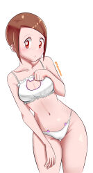 1girl blush cat_lingerie cleavage_cutout clothing_cutout digimon female_focus highres meme_attire pabsmikan solo yagami_hikari