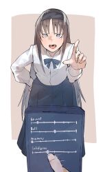 1girl angry brown_hair mind_control phone pink8039 pointing pointing_at_viewer tohno_akiha tsukihime tsukihime_(remake)