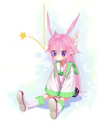 1girl absurdres axiacid closed_mouth collared_shirt commentary_request expressionless full_body hair_between_eyes hair_ears hair_flaps hair_ornament highres invisible_chair long_hair long_pointy_ears long_sidelocks long_sleeves original pink_hair pointy_ears purple_eyes purple_skirt redrawn ribbon-trimmed_sleeves ribbon-trimmed_socks ribbon_trim shirt shoes sidelocks sitting skirt socks solo star_(symbol) star_hair_ornament star_in_eye suzuka_sutera_(axiacid) symbol_in_eye topknot very_long_hair white_shirt white_shoes white_socks wide_sleeves