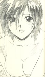 breasts katsura_ken&#039;ichirou miki_(viper) monochrome short_hair sogna viper_(series) viper_ctr