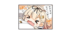 Rule 34 | 1boy, 1girl, admiral (kancolle), black ribbon, black serafuku, blonde hair, gradient hair, hair flaps, hair ornament, hair ribbon, hairclip, kantai collection, long hair, multicolored hair, pink hair, ribbon, scarf, school uniform, serafuku, solo focus, translation request, very long hair, white scarf, yume no owari, yuudachi (kancolle), yuudachi kai ni (kancolle)