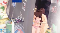 1girl 3boys 3d animated bikini breasts brown_eyes brown_hair censored cheating_(relationship) condom fingering grabbing_another&#039;s_breast groping handjob kanojo_okarishimasu kiss koikatsu_(medium) large_breasts mizuhara_chizuru multiple_boys netorare outdoors penis pregnancy_test swimsuit tagme used_condom video yuukis