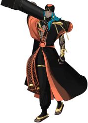 Rule 34 | 1boy, ashoka (fate), baggy pants, black pants, black turban, blue hair, body markings, dark-skinned male, dark skin, earrings, fate/grand order, fate (series), flower earrings, full body, furumi showichi, game cg, hair over shoulder, highres, holding, holding weapon, indian clothes, jewelry, long hair, looking at viewer, male focus, official art, orange eyes, pants, second-party source, shoes, solo, standing, tachi-e, transparent background, turban, weapon