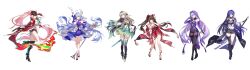 6+girls absurdres acheron_(honkai:_star_rail) ahoge arm_up armor bandaged_arm bandaged_leg bandages bare_legs bare_shoulders bead_bracelet beads bell belt black_belt black_bow black_choker black_footwear black_gloves black_hairband black_hat black_jacket black_nails black_sash black_shorts black_swan_(honkai:_star_rail) black_undershirt black_visor blue_eyes blue_hair boots bow bracelet breasts brown_hair butterfly-shaped_pupils card chain chain_around_arm choker cleavage clenched_teeth closed_mouth coat coattails collar collarbone commentary covered_navel criss-cross_halter cropped_jacket detached_collar detached_sleeves dress earrings elbow_gloves eyes_visible_through_hair facial_mark feet fingerless_gloves firefly_(honkai:_star_rail) fishnet_top fishnets floating_clothes floating_hair flower_tattoo fox_mask frilled_shirt_collar frilled_sleeves frills from_side full_body gloves gradient_eyes gradient_hair green_eyes green_hair green_pupils green_skirt grey_thighhighs grin hair_between_eyes hair_bow hair_intakes hair_over_one_eye hairband halo halterneck hand_on_headwear hand_up hat horned_hat head_wings high_heels highres holding holding_card holding_microphone_stand holding_sword holding_weapon honkai:_star_rail honkai_(series) horns jacket jewel_under_eye jewelry katana knee_boots large_breasts leaning_forward legs long_hair looking_at_viewer mask mask_on_head medium_breasts merchandise_available microphone_stand midriff multicolored_eyes multicolored_hair multiple_girls nail_polish navel neck_bell necktie o-ring obi pantyhose pantyhose_under_shorts parted_lips pink_eyes pink_hair purple_collar purple_dress purple_eyes purple_footwear purple_hair purple_pantyhose purple_sleeves purple_veil rappa_(honkai:_star_rail) red_dress red_horns red_jacket red_nails red_sleeves robin_(honkai:_star_rail) sandals sash scabbard sheath sheathed shirt short_shorts short_sleeves shorts shoulder_armor sidelocks simple_background single_bare_shoulder single_elbow_glove single_glove single_knee_boot single_thigh_boot sirina skirt smile sparkle_(honkai:_star_rail) spray_can standing stomach streaked_hair sword symbol-shaped_pupils tattoo teeth thigh_boots thighhighs thighs tied_shirt toeless_footwear toenail_polish toenails toes twintails two-tone_dress two-tone_eyes veil very_long_hair weapon white_background white_belt white_coat white_dress white_gloves white_hair white_shirt wide_sleeves wings yellow_eyes yellow_necktie