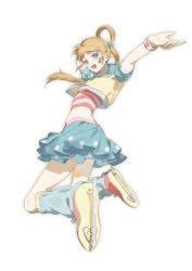 1girl absurdres aqua_bow blonde_hair blue_eyes blue_leg_warmers blue_shirt blue_skirt boots bow commentary_request fingernails fukuhara_ann full_body grey_outline hair_bow hair_bun happy heart highres ice_skates idol jumping leg_warmers long_hair midriff miniskirt morgue_(southsakura) multicolored_boots open_mouth outline outstretched_arm pink_tank_top pleated_skirt pretty_rhythm pretty_rhythm_rainbow_live pretty_series puffy_short_sleeves puffy_sleeves red_boots red_tank_top shirt short_sleeves simple_background single_hair_bun skates skirt smile solo star_(symbol) star_print tank_top teeth two-tone_boots two-tone_shirt two-tone_tank_top upper_teeth_only white_background wristband yellow_boots yellow_shirt score:0 rating:general Rule 34 | 1girl, absurdres, aqua bow, blonde hair, blue eyes, blue leg warmers, blue shirt, blue skirt, boots, bow, commentary request, fingernails, fukuhara ann, full body, grey outline, hair bow, hair bun, happy, heart, highres, ice skates, idol, jumping, leg warmers, long hair, midriff, miniskirt, morgue (southsakura), multicolored boots, open mouth, outline, outstretched arm, pink tank top, pleated skirt, pretty rhythm, pretty rhythm rainbow live, pretty series, puffy short sleeves, puffy sleeves, red boots, red tank top, shirt, short sleeves, simple background, single hair bun, skates, skirt, smile, solo, star (symbol), star print, tank top, teeth, two-tone boots, two-tone shirt, two-tone tank top, upper teeth only, white background, wristband, yellow boots, yellow shirt