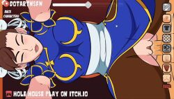 Rule 34 | 1girl, bouncing breasts, breasts, capcom, chun-li, clitoris, cum, cum in pussy, cum on body, doggystyle, dotart, female focus, from behind, large breasts, medium breasts, moaning, orgasm, penis, sex, sex from behind, street fighter, thick thighs, thighs, vaginal