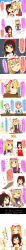 Rule 34 | absurdres, bad id, bad pixiv id, blood, bruise, bruised eye, comic, domestic violence, female focus, hakurei reimu, hat, highres, hug, injury, konpaku youmu, long image, orange (artist), orange (bibiko), ribbon, saigyouji yuyuko, slapping, tall image, tears, touhou, translation request, yakumo yukari, yuri