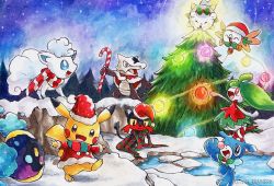alolan_form alolan_vulpix cosmog game_freak gen_1_pokemon gen_7_pokemon highres legendary_pokemon litten nintendo pikachu pokemon pokemon_(anime) pokemon_(creature) pokemon_sm_(anime) popplio rowlet steenee tagme togedemaru