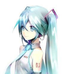 blush dress green_eyes green_hair hatsune_miku highres long_hair twintails vocaloid yyb