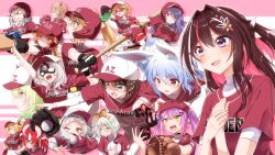 6+girls akai_haato aki_rosenthal alternate_costume amane_kanata animal_ears ayunda_risu azki_(hololive) baseball baseball_bat baseball_cap baseball_glove baseball_uniform black_gloves black_hair blonde_hair blue_eyes blue_hair blush braid brown_hair cecilia_immergreen ceres_fauna colored_inner_hair commentary_request gloves green_eyes green_hair grey_hair hair_ornament hairclip hakos_baelz hakui_koyori hat helmet highres holding holding_baseball_bat hololive hololive_english hololive_indonesia hood horns hoshimachi_suisei houshou_marine jersey kaela_kovalskia kazama_iroha kureiji_ollie long_hair mask medium_hair mole moona_hoshinova mouse_ears mouse_girl multicolored_hair multiple_girls murasaki_shion omaru_polka one_eye_closed oozora_subaru open_mouth orange_hair partial_commentary pink_hair ponytail purple_eyes purple_hair rabbit_ears red_hair sakamata_chloe shirakami_fubuki shiranui_flare shirogane_noel shishiro_botan short_hair smile sportswear streaked_hair takanashi_kiara tokoyami_towa tsunomaki_watame twintails usada_pekora virtual_youtuber white_hair yellow_eyes yuto_(dialique)