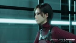 1boy 1girl 3d ada_wong animated anus anus_peek ass black_hair breasts high_heels laser laser_sight lvl3toaster mr._x_(resident_evil) nipples panties pantyshot resident_evil resident_evil_2 resident_evil_2_(remake) running short_hair small_breasts sound sunglasses tagme thong underwear video
