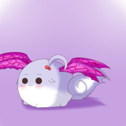 :3 no_humans noiz shinki_(touhou) solid_circle_eyes sukusuku_hakutaku tail touhou touhou_(pc-98) wings